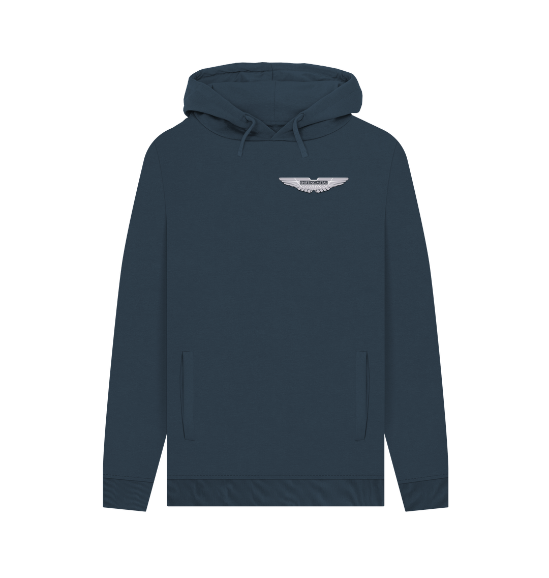 Navy Printed Hoody