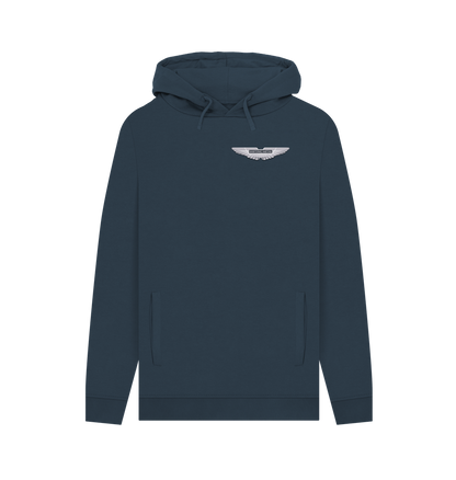 Navy Printed Hoody