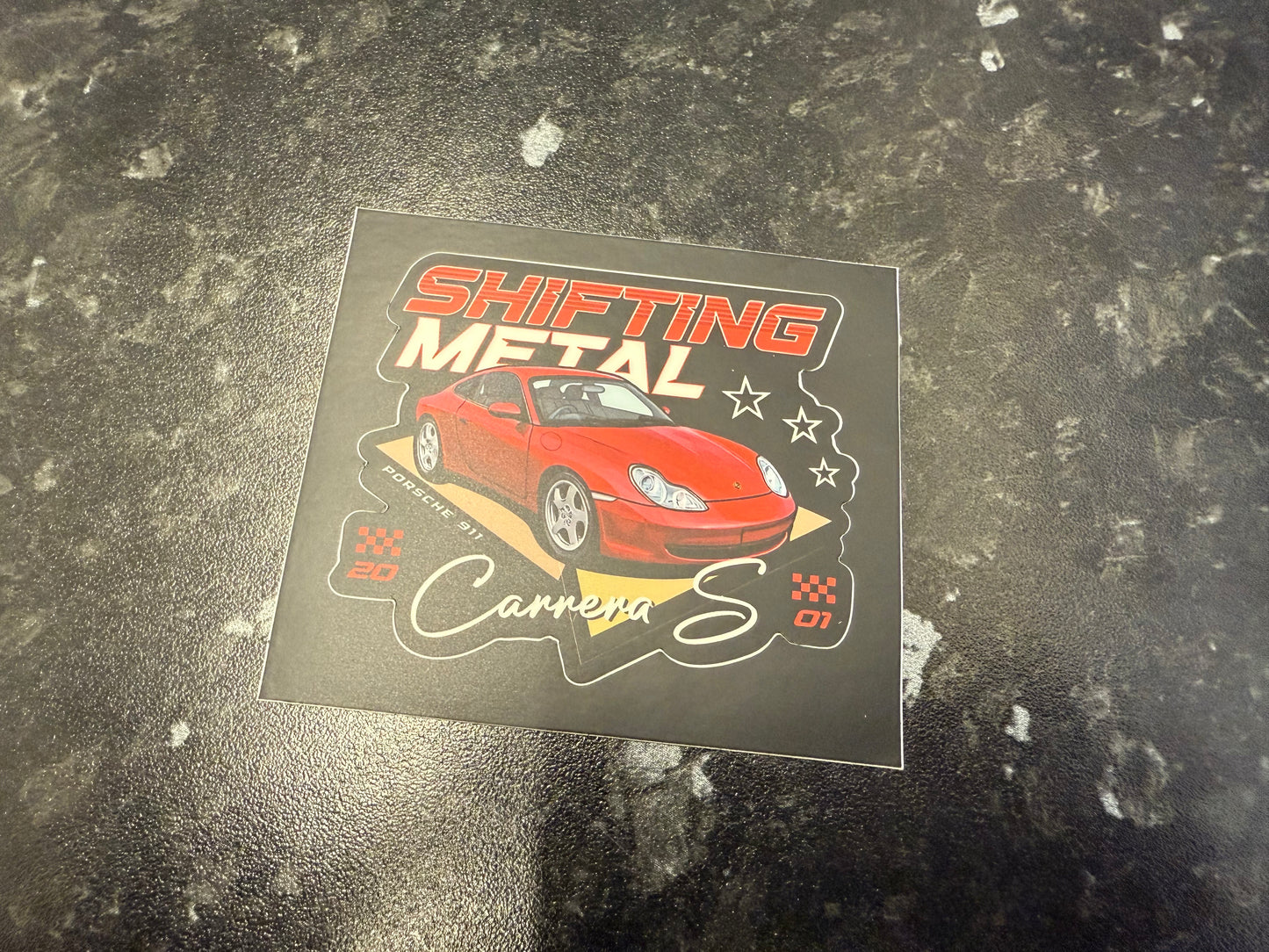 Shifting Metal 996 Carrera Sticker