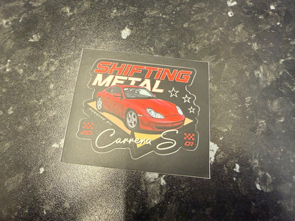 Shifting Metal 996 Carrera Sticker