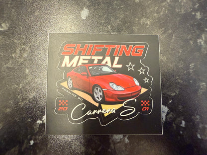 Shifting Metal 996 Carrera Sticker