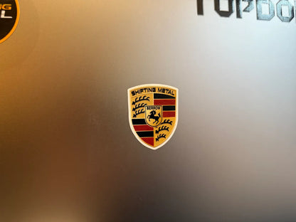 Shifting Metal Porsche sticker