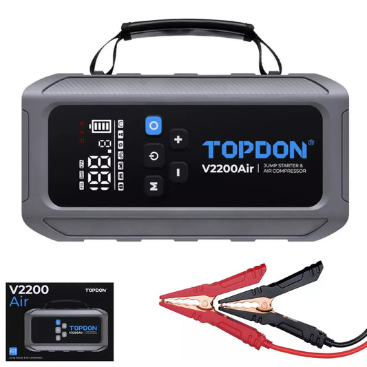 Topdon V2200 AIR Portable Jump Starter with Air Compressor